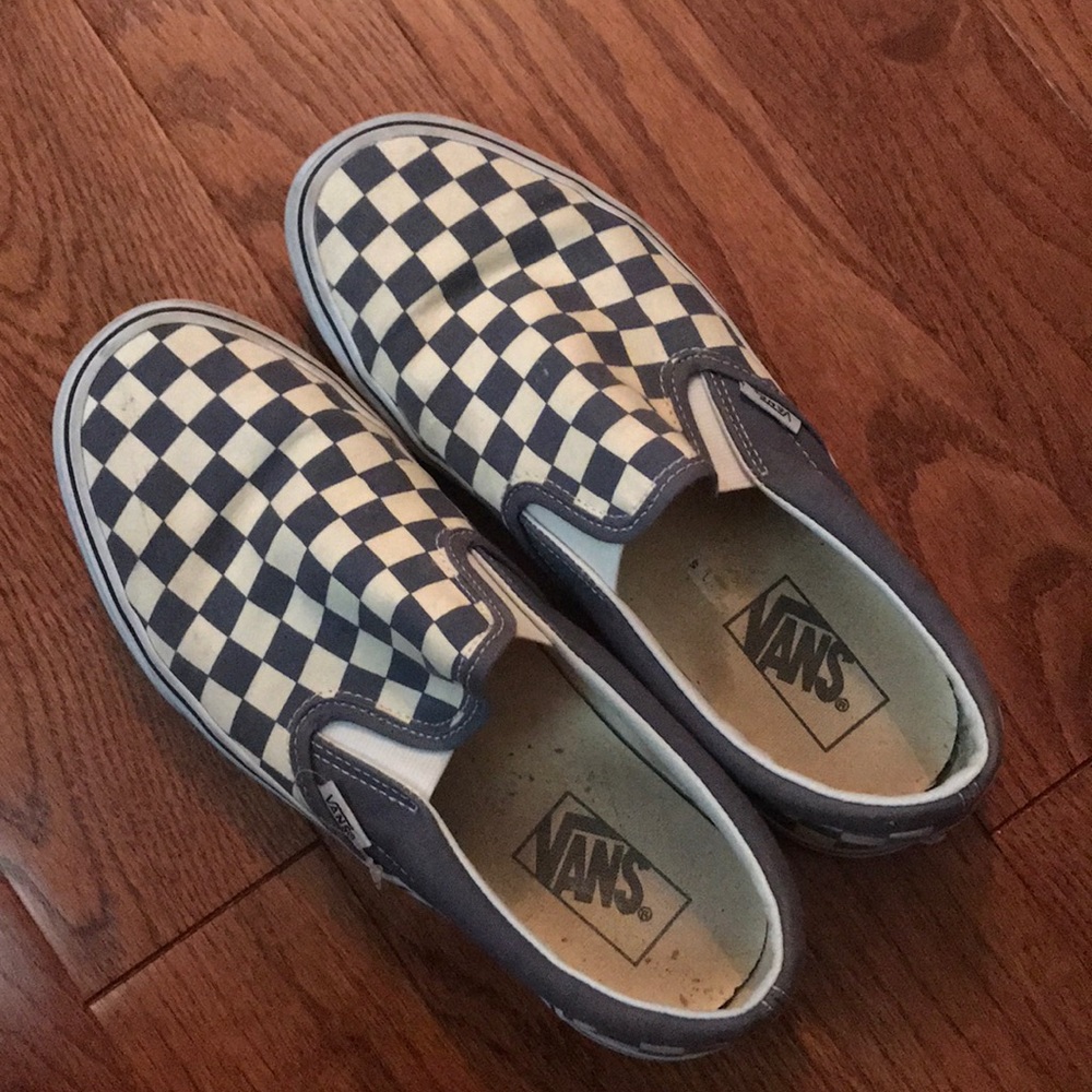 Checked slip on Vans